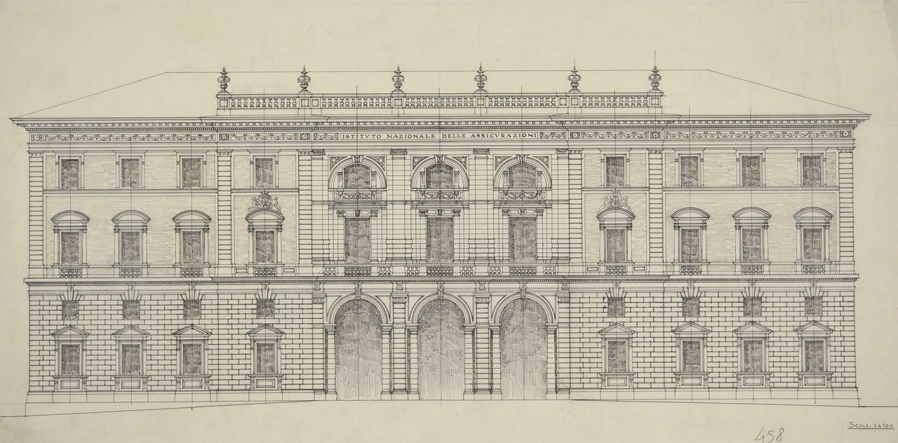 Roma, Palazzo dell'Ina, Ugo Giovannozzi, 1923