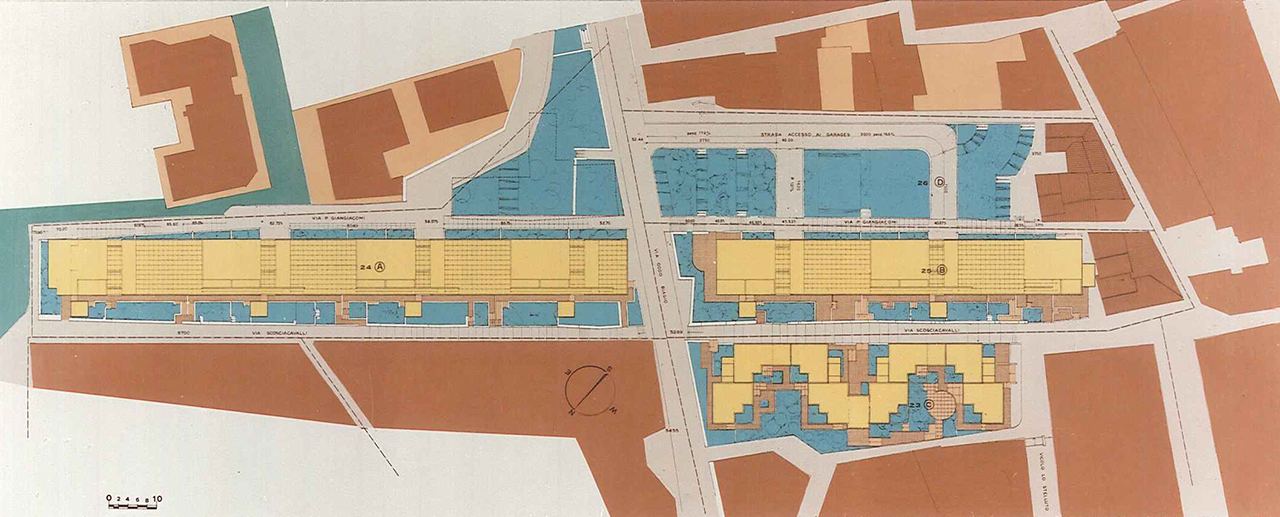 Ancona, Edificio residenziale nel rione Guasco San Pietro, Sergio Lenci, 1975-2000