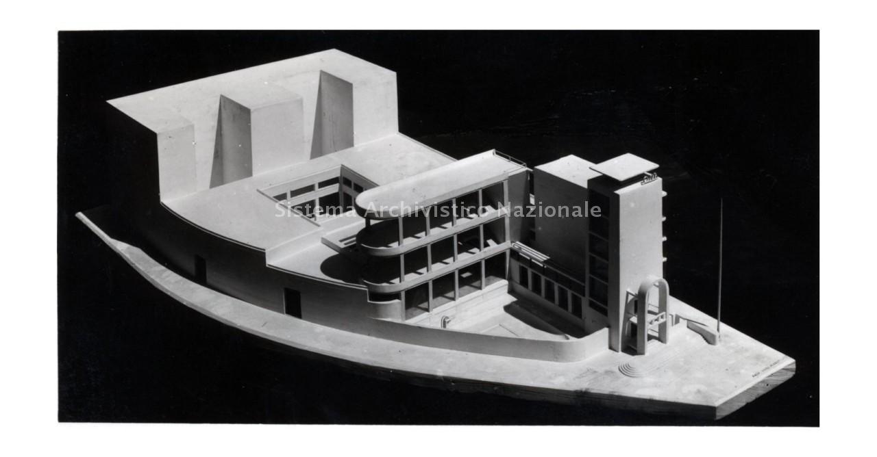 Casa della Gil, modello (immagine concessa da Archivio Centrale dello Stato per portale Archivi degli architetti).